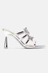 See Me Shine Mules - Silver