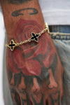 More Than Blessed Bracelet - Gold/Black