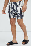 Lucid Stripes Swims Trunks - Black/White