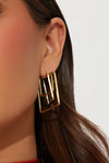 Turning The Page Earrings - Gold