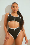 Kennedy 2 Piece Bikini - Black/White