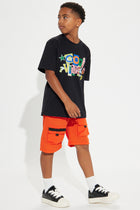 Mini Versatile Cargo Shorts - Orange