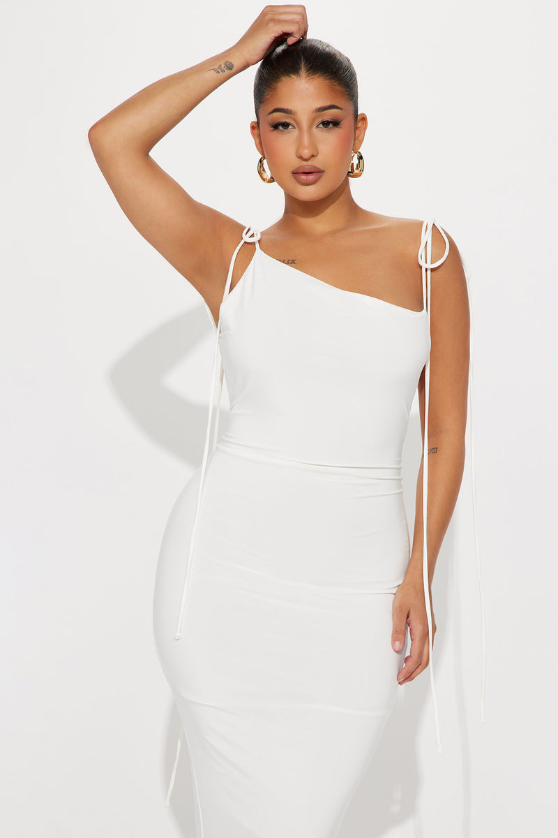 Laurel Backless Maxi Dress - White | Fashion Nova, Dresses | Fashion Nova