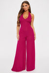 Missed Flights Jumpsuit - Magenta