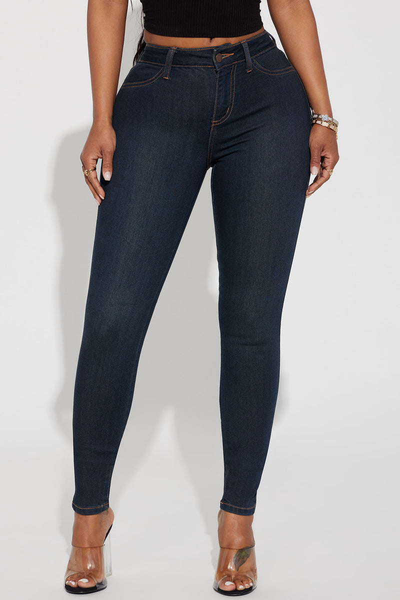 Classic Mid Rise Skinny Jeans - Dark Denim | Fashion Nova, Jeans ...