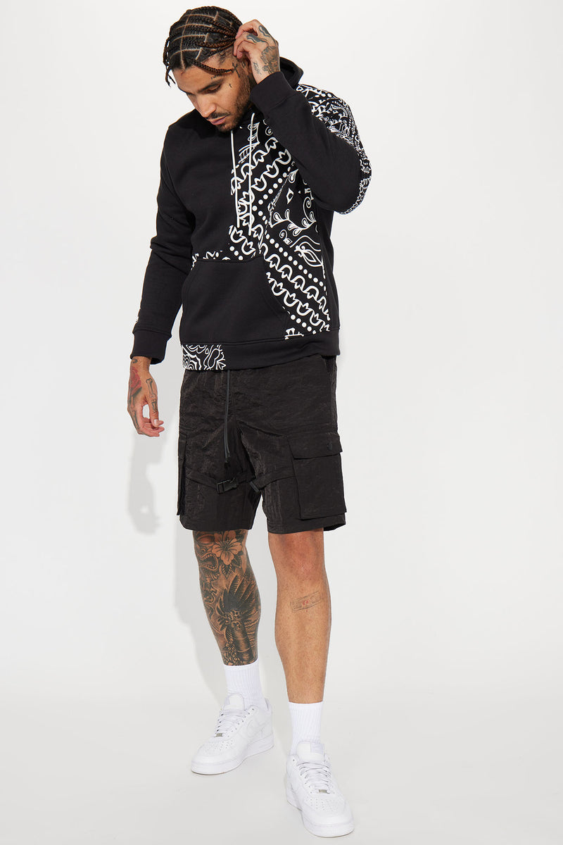 Drip Drip Nylon Cargo Shorts - Black | Fashion Nova, Mens Shorts ...