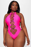 Mia 1 Piece Swimsuit - Hot Pink