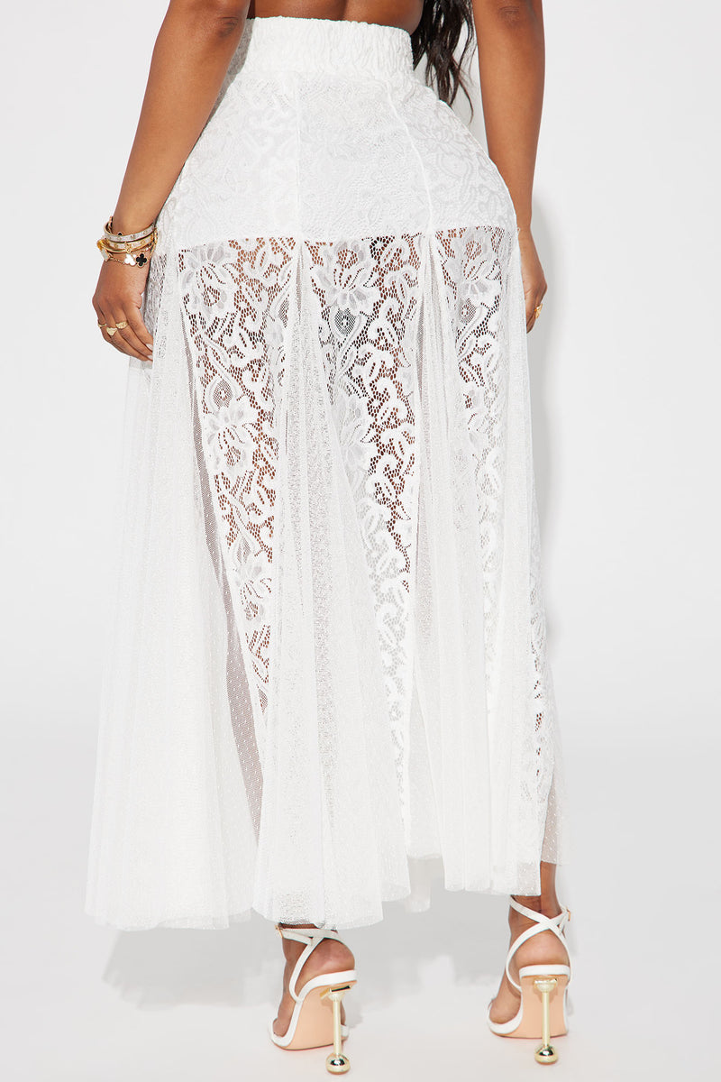Make Room Lace Maxi Skirt - White | Fashion Nova, Skirts | Fashion Nova