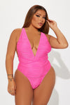 Nathalie 1 Piece Swimsuit - Fuchsia