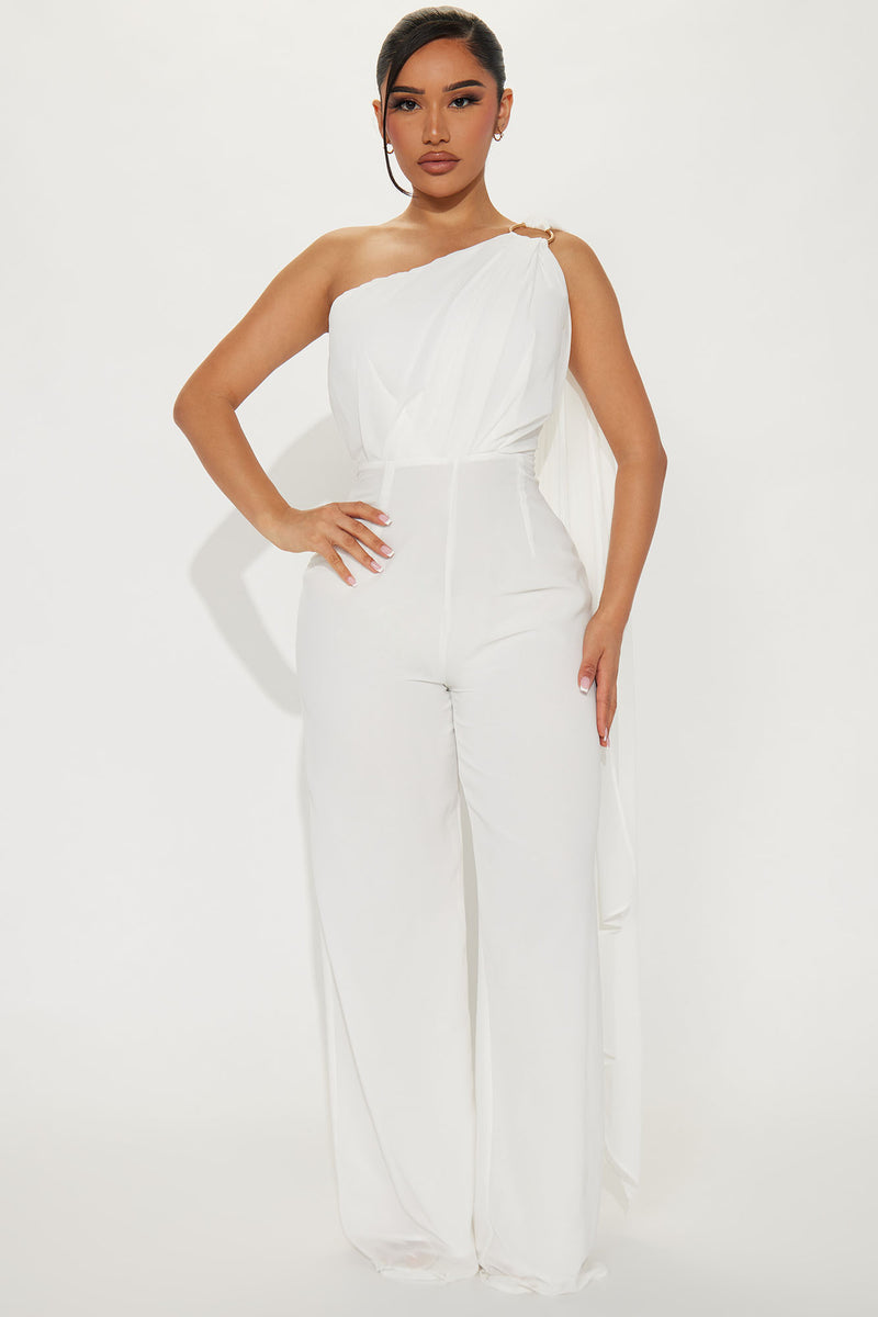 Claudia Chiffon Jumpsuit - White | Fashion Nova, Jumpsuits | Fashion Nova