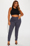 Keeping Score Skinny Pant - Charcoal