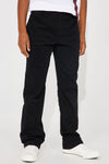 Mini Uniform Straight Leg Pants - Black