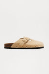 Scottie Buckle Slides - Beige