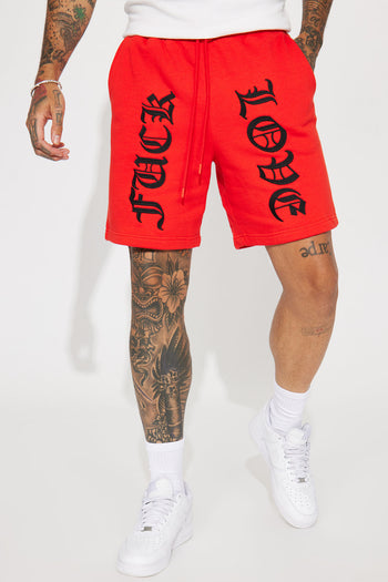 Men's Chicago American Giants Shorts in Red Size Large by Fashion Nova