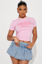 Not My Fault You're  Obsessed With Me Tee - Pink