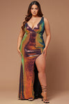 Aminah Sequin Maxi Dress - Bronze