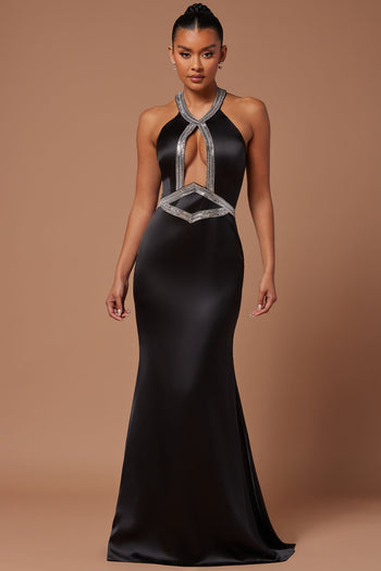 Masquerade Ball Maxi Gown - Black, Fashion Nova, Dresses