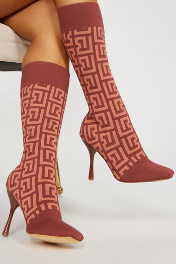 Midnight Lover Boot - Red Snake, Fashion Nova, Shoes