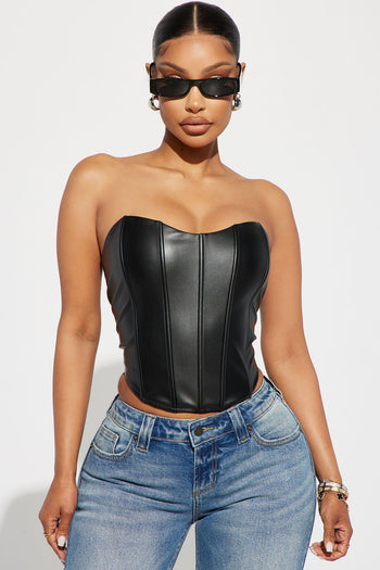 Fashion Nova Women's All I Want Is You Corset Top