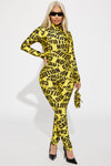 Proceed With Caution 3 Piece Costume Set - Yellow/combo