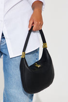 Crescent Moon Handbag - Black