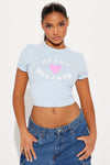 I Love Breaking Hearts Tee - Blue