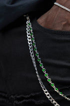 Emerald City Layered Pant Chain - Silver