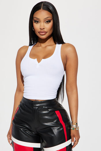 The New You Halter Top - White