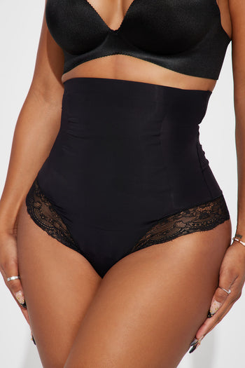 Exact Fit Power Mesh High Rise Shapewear - Black