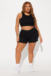 Plain Jane Mini Shorts - Black