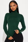 Meet Me Somewhere Turtle Neck Sweater - Hunter