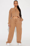 Blair Thermal Pant Set - Brown