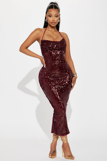Sequin Accent Skater Dress - Ready-to-Wear 1AAWGB