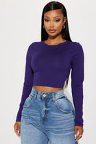 Robin Long Sleeve Top - Purple