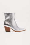 Braxton Heeled Booties - Silver