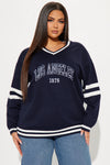 Los Angeles 1976 Varsity Sweater - Navy/combo