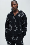 Tyson Bling My Line Zip Up Hoodie - Black