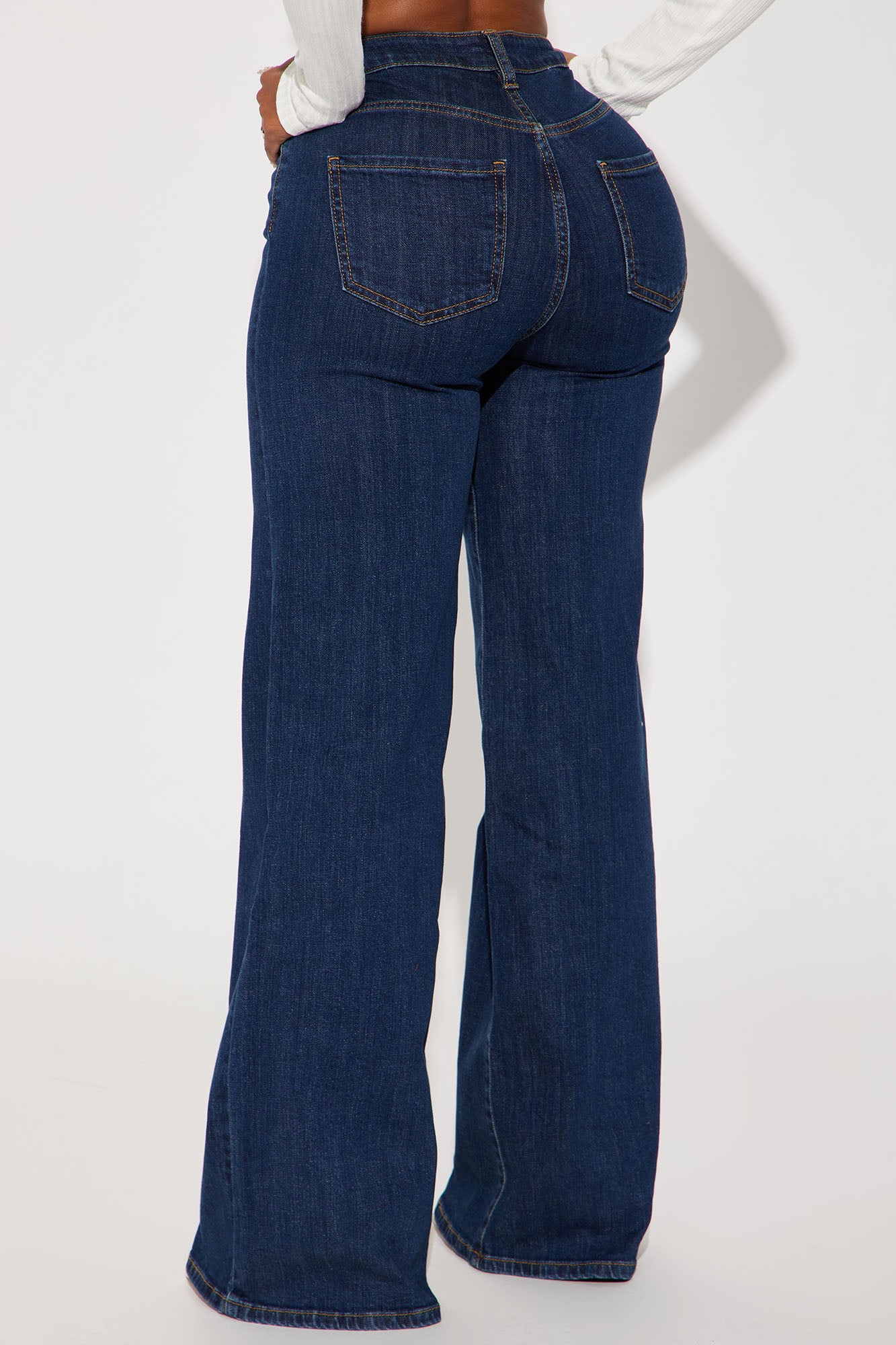 Chasing Thrills Stretch Wide Leg Jeans - Dark Wash | Fashion