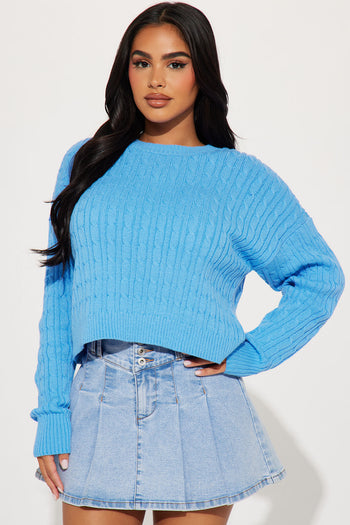 Sweater Sweetie Pant Set - Light Blue, Fashion Nova, Matching Sets