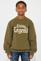 Mini Living Legend Sweatshirt - Olive