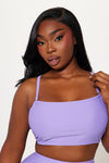 Maui Mix And Match Bandeau Bikini Top - Purple