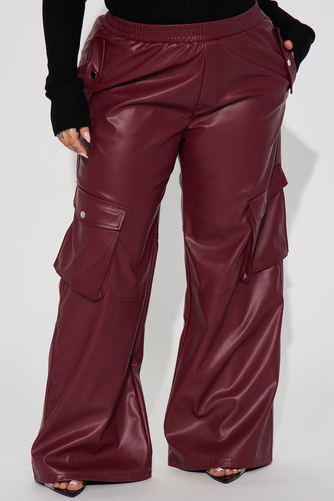 本店は ☆NieR 軽量8POCKET BURGUNDY CARGO PANTS パンツ - パンツ