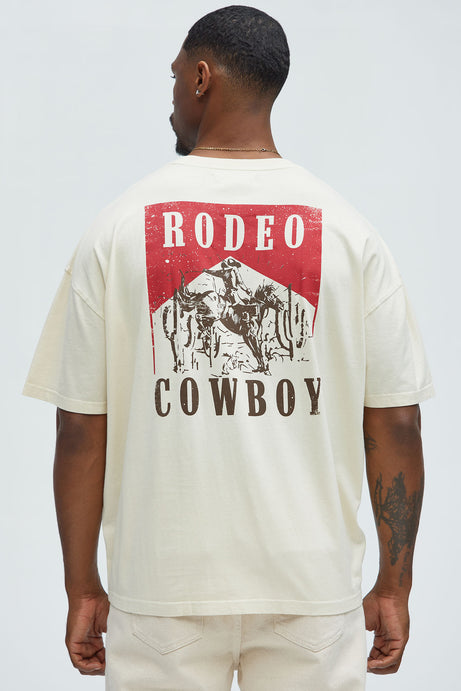 Rodeo Cowboy Short Sleeve Tee - Cream