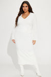 Jordyn Sweater Maxi Dress - Ivory