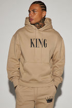 Family Goals King Hoodie - Taupe