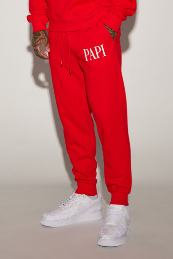 Family Goals King Jogger - Red  Fashion Nova, Mens Fleece Bottoms