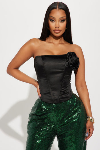 All I Want Is You Corset Top - Black
