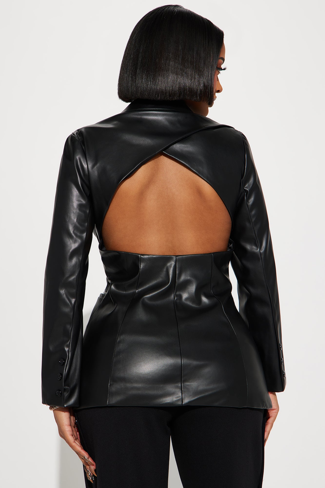 Serves You Right Faux Leather Puffer - Black | Fashion Nova