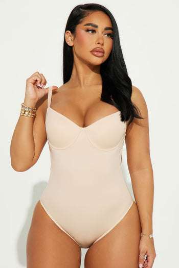 Show It Off Sculpting Shapewear Invisible Bodysuit - Nude