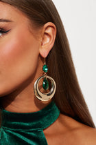 Beauty In You Earrings - Gold/Green